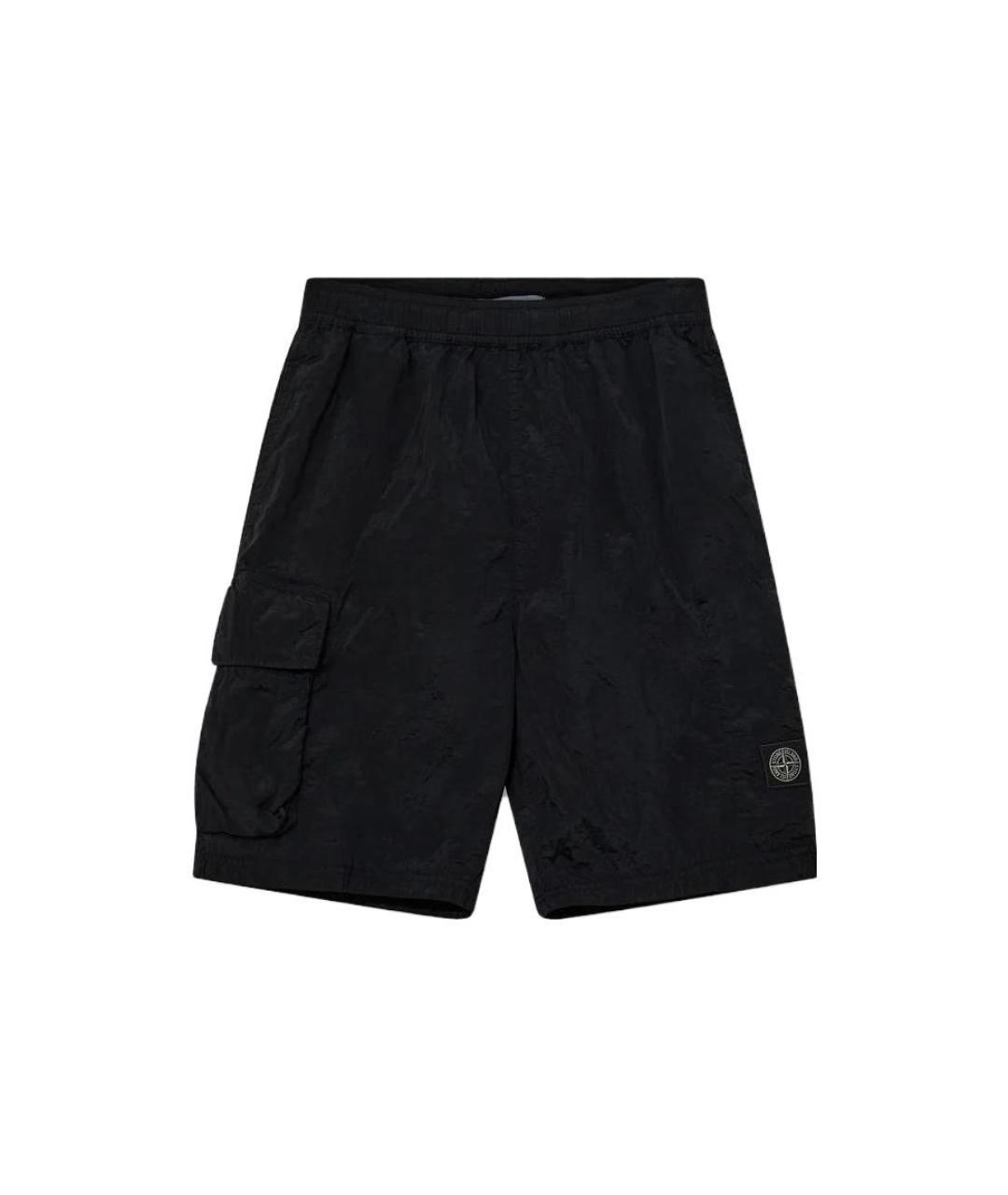 STONE ISLAND Черные шорты, фото 1