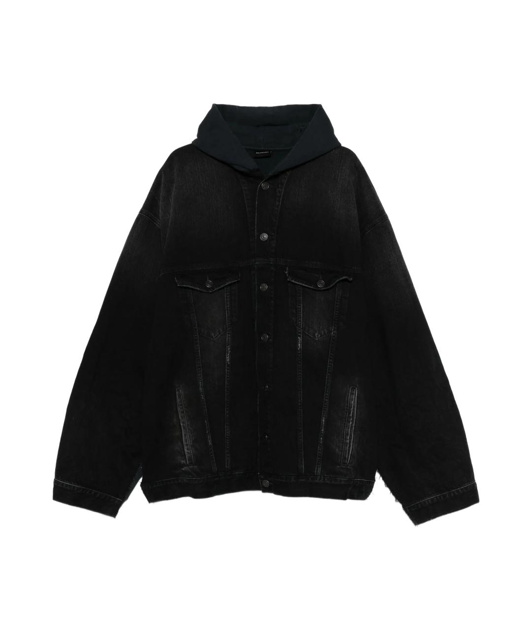 BALENCIAGA Черная хлопковая куртка, фото 1