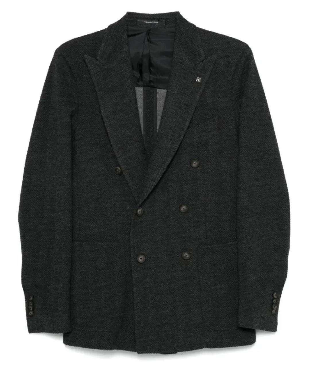 TAGLIATORE Серый шерстяной пиджак, фото 1