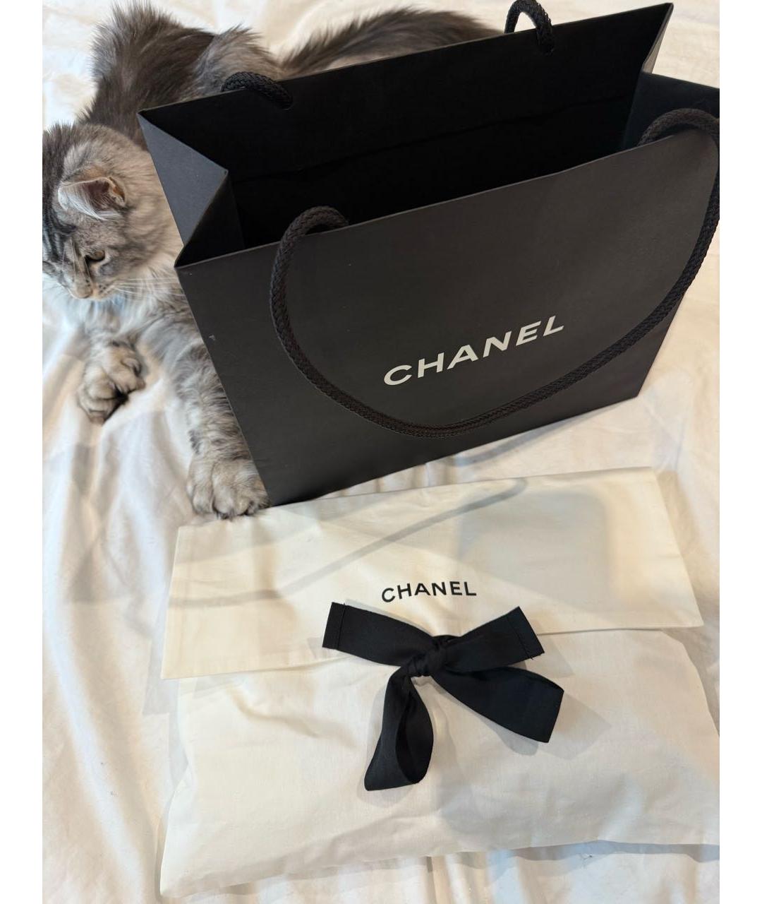 CHANEL Антрацитовая шерстяная шапка, фото 4