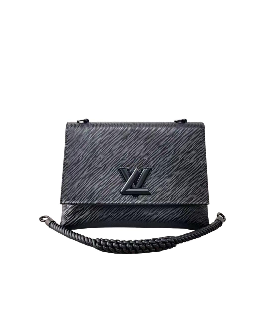 LOUIS VUITTON Черная сумка через плечо из искусственной кожи, фото 7