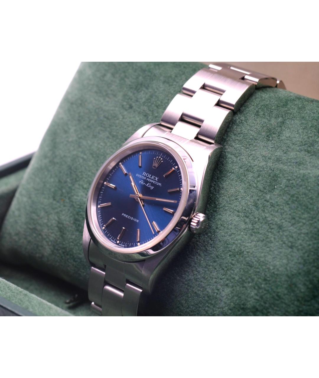 ROLEX Синие металлические часы, фото 2