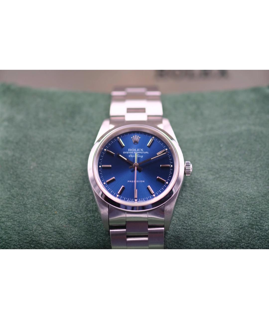 ROLEX Синие металлические часы, фото 4