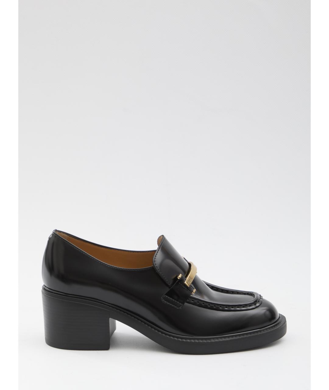 TOD'S Черные кожаные лоферы, фото 5