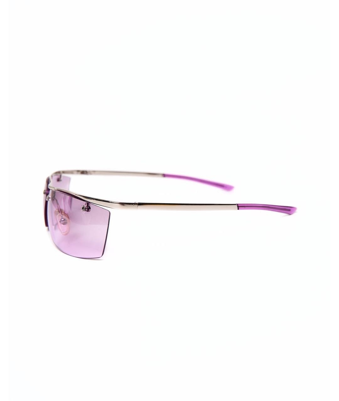 CHRISTIAN DIOR Фиолетовые металлические солнцезащитные очки, фото 3