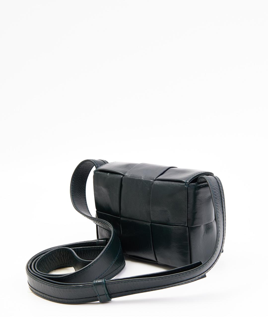 BOTTEGA VENETA Зеленая кожаная сумка через плечо, фото 3