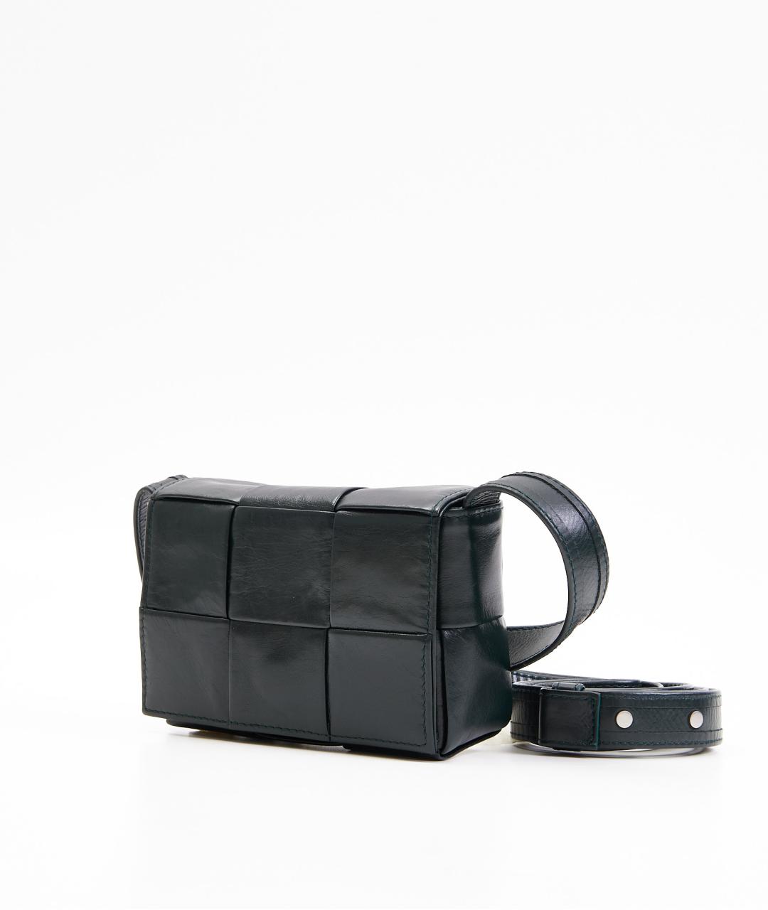 BOTTEGA VENETA Зеленая кожаная сумка через плечо, фото 2