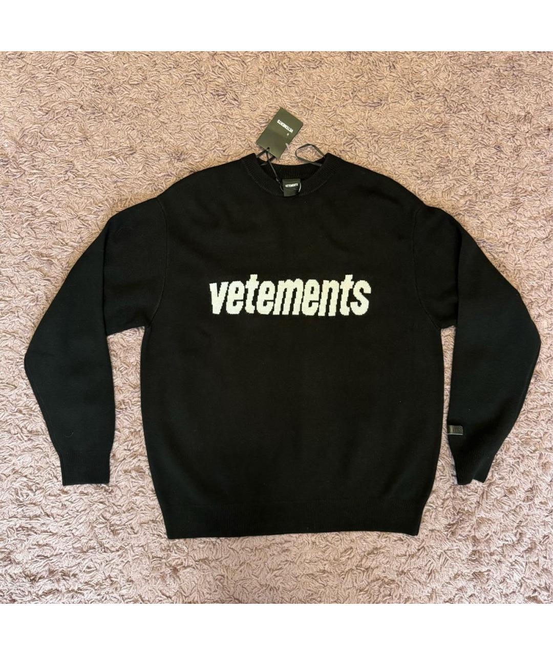 VETEMENTS Черный синтетический джемпер / свитер, фото 9