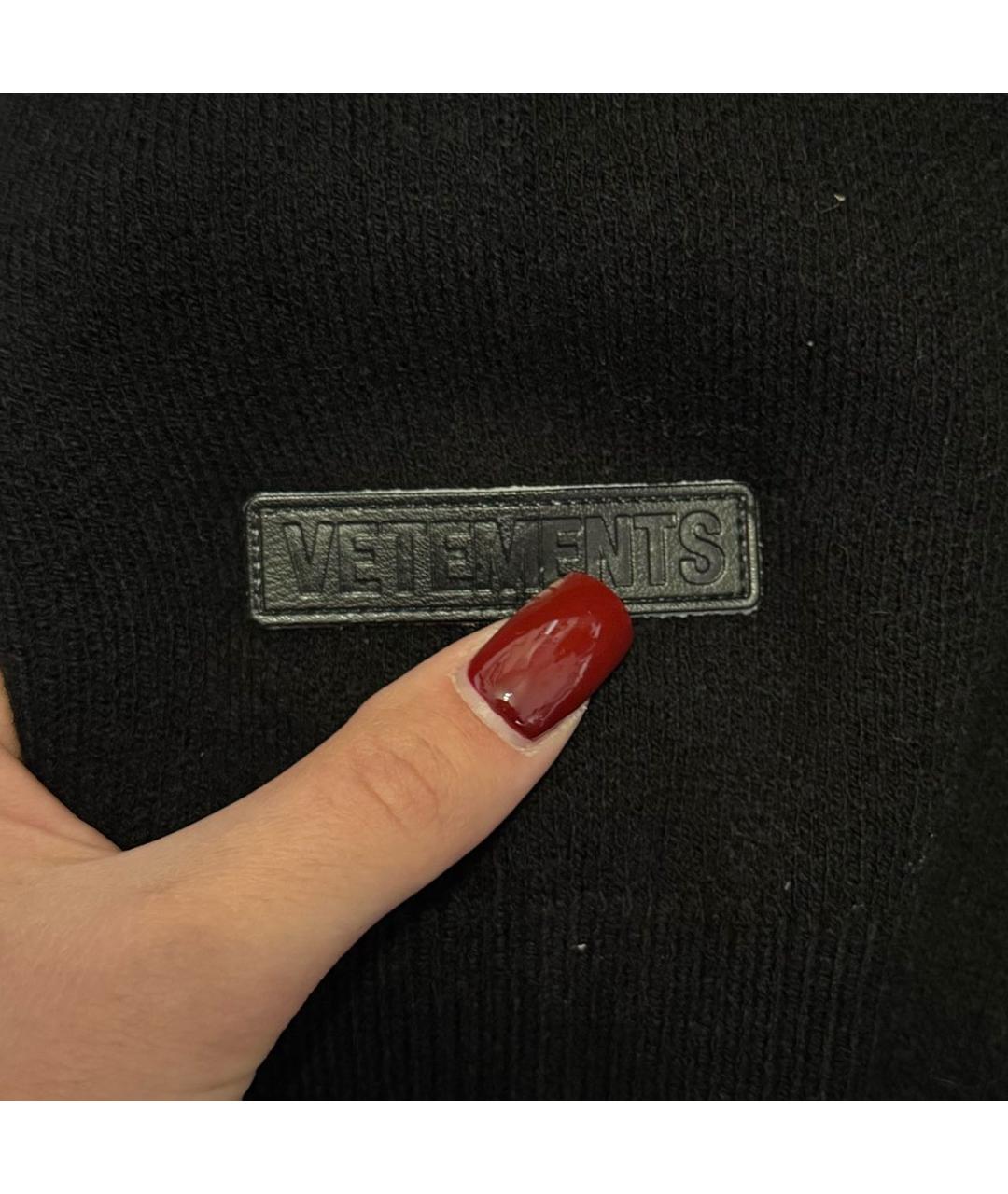 VETEMENTS Черный синтетический джемпер / свитер, фото 4