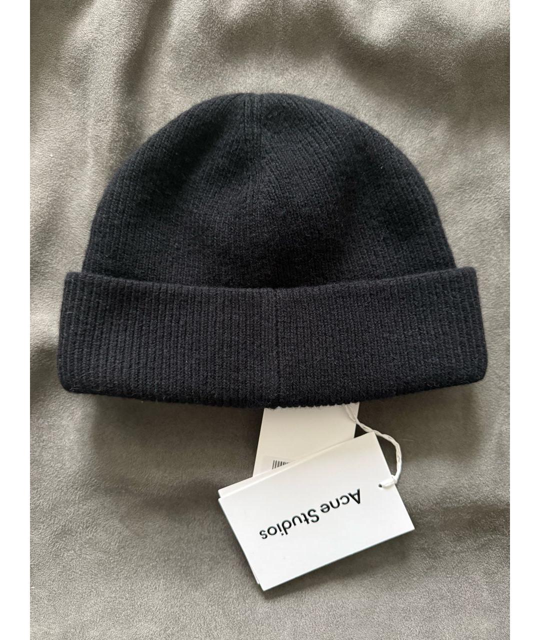 ACNE STUDIOS Черная шерстяная шапка, фото 2