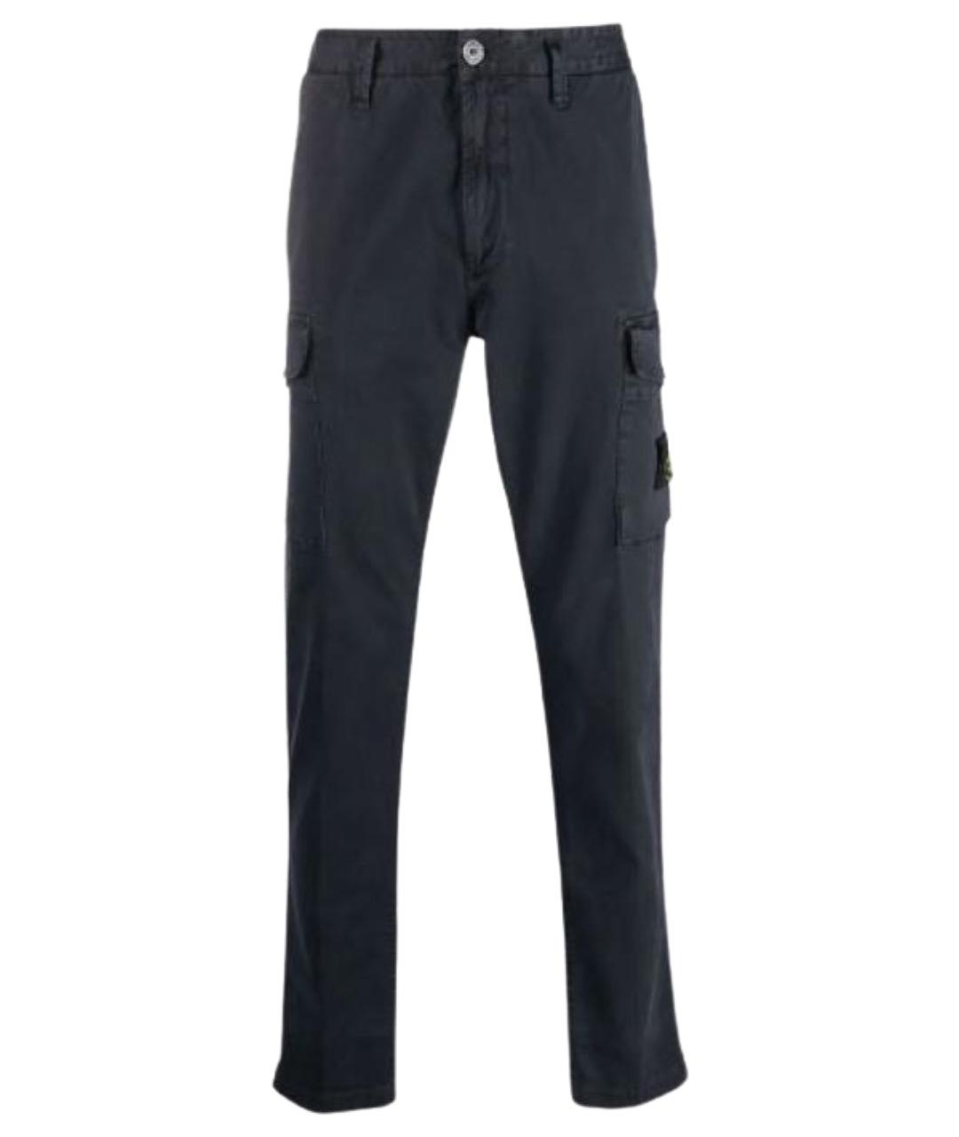 STONE ISLAND Синие брюки чинос, фото 1
