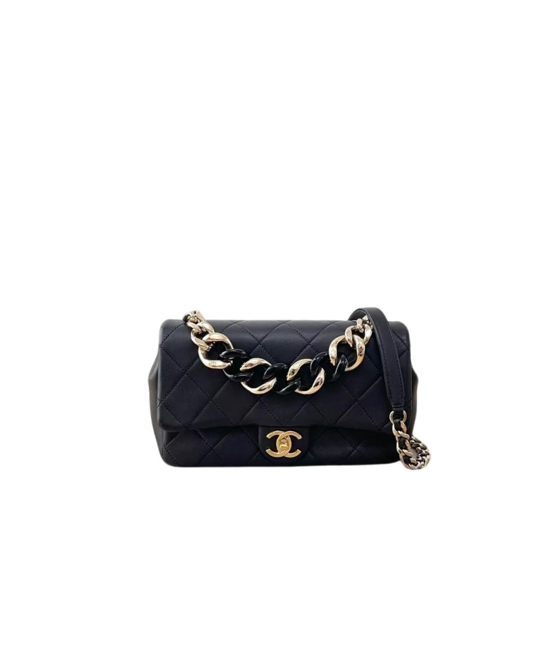 CHANEL Черная сумка через плечо, фото 6