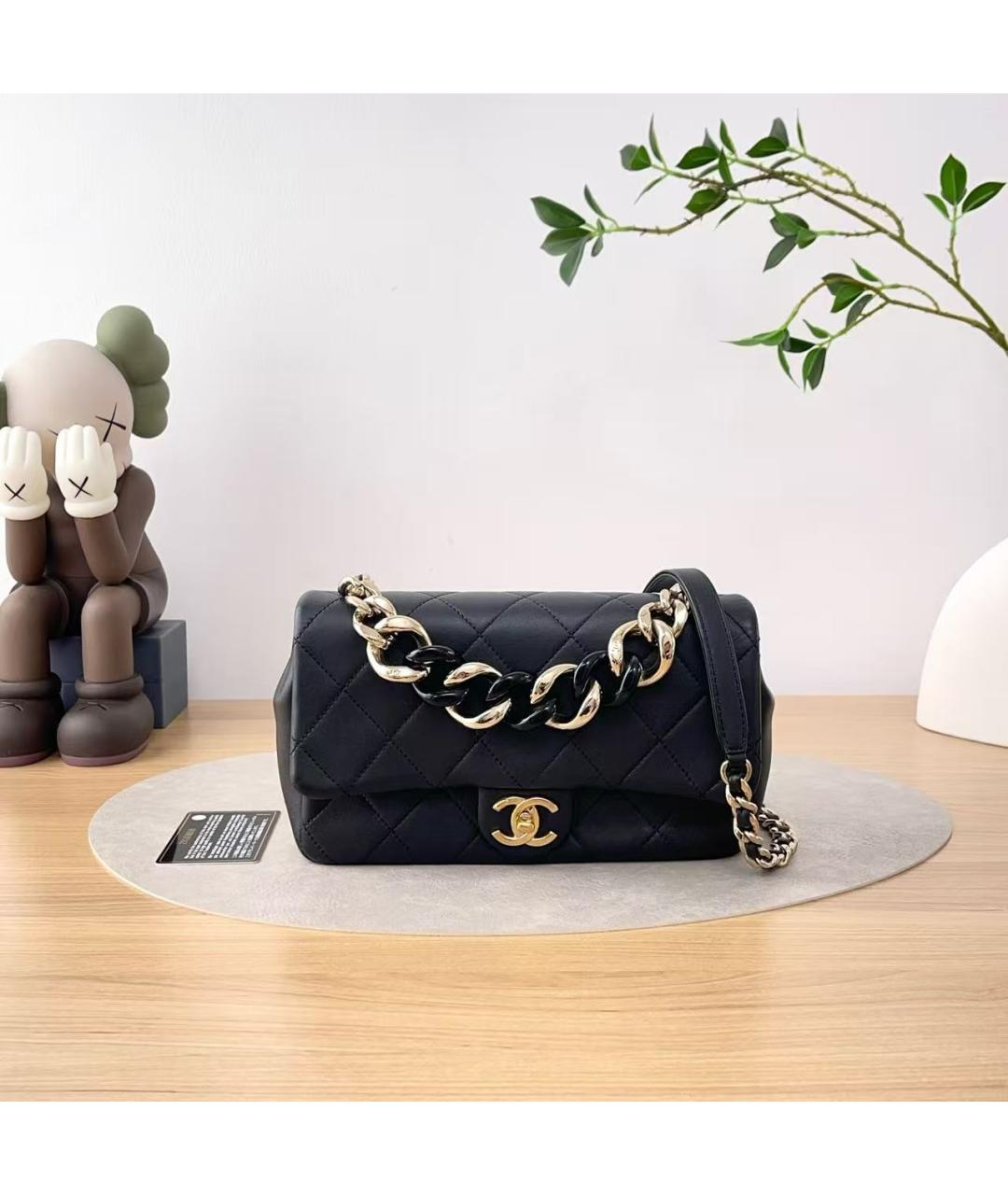 CHANEL Черная сумка через плечо, фото 2
