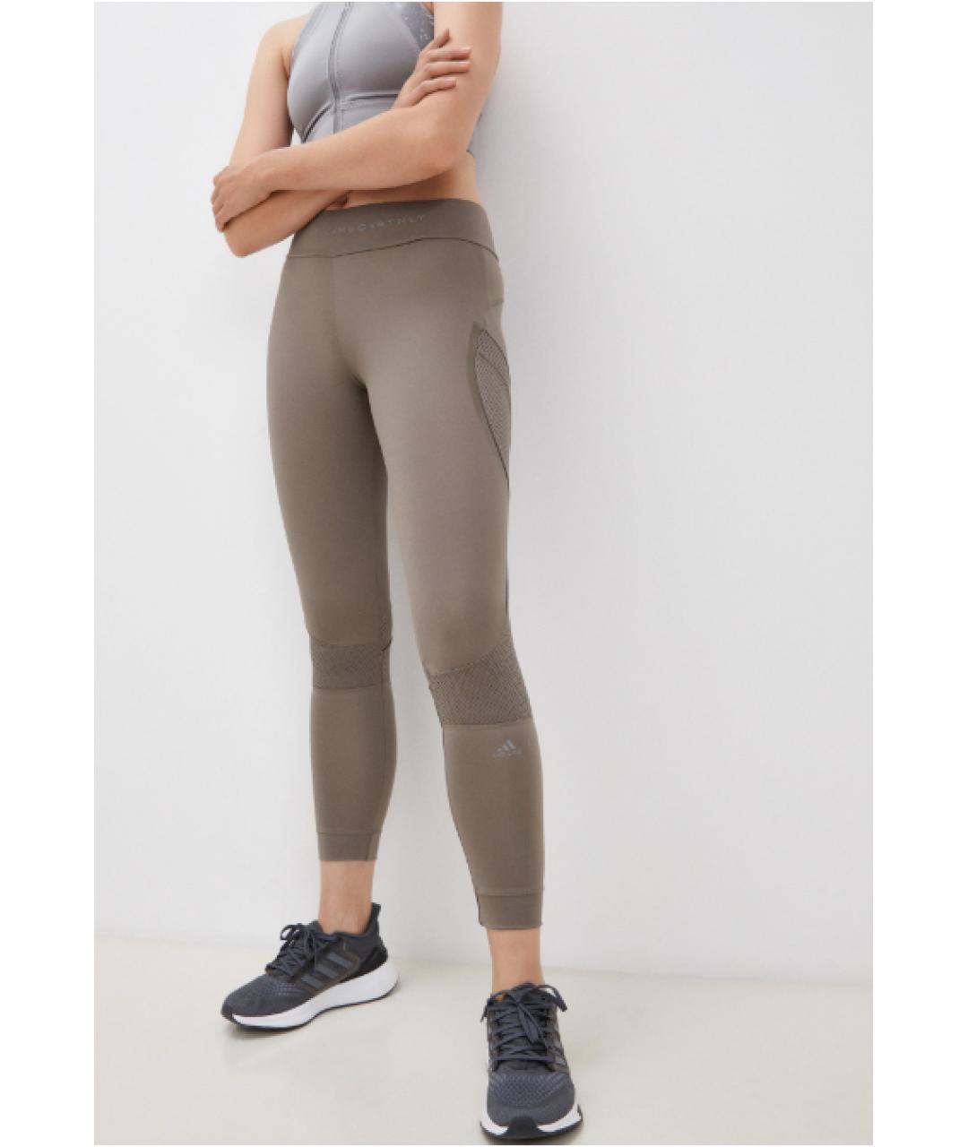ADIDAS BY STELLA MCCARTNEY Бежевые полиэстеровые спортивные брюки и шорты, фото 2