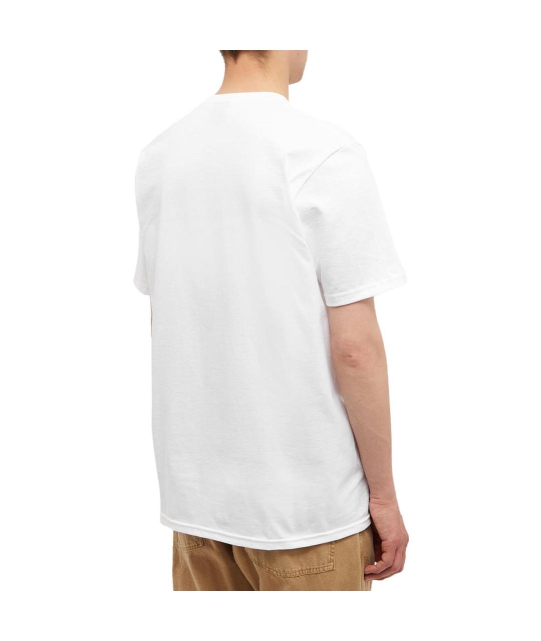 STUSSY Белая футболка, фото 3