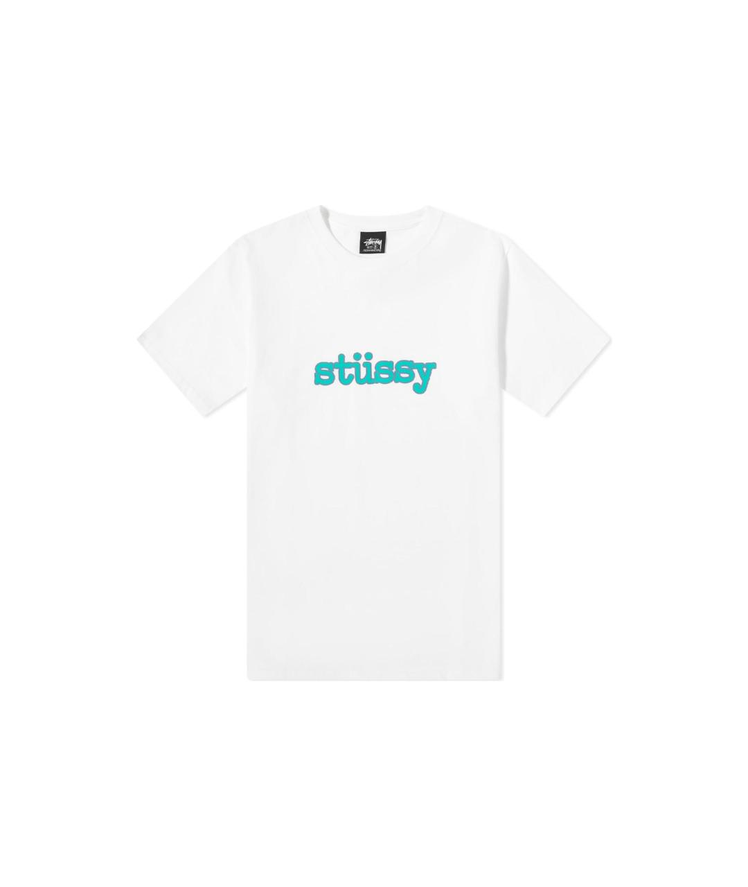 STUSSY Белая футболка, фото 1