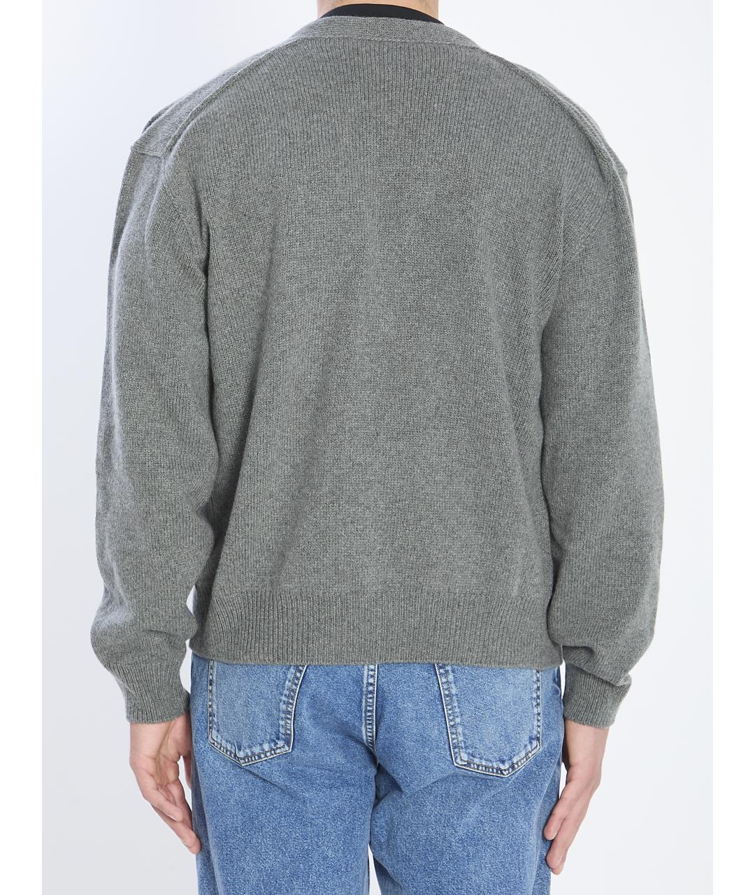 THE ROW Серый кашемировый кардиган, фото 4