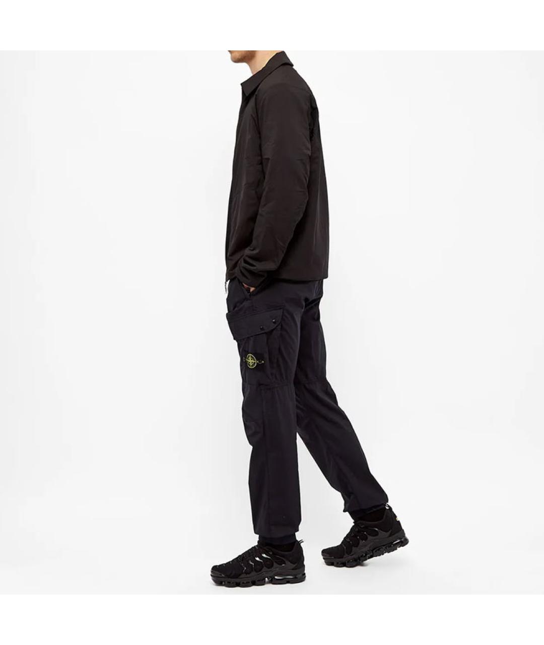 STONE ISLAND Темно-синие повседневные брюки, фото 3