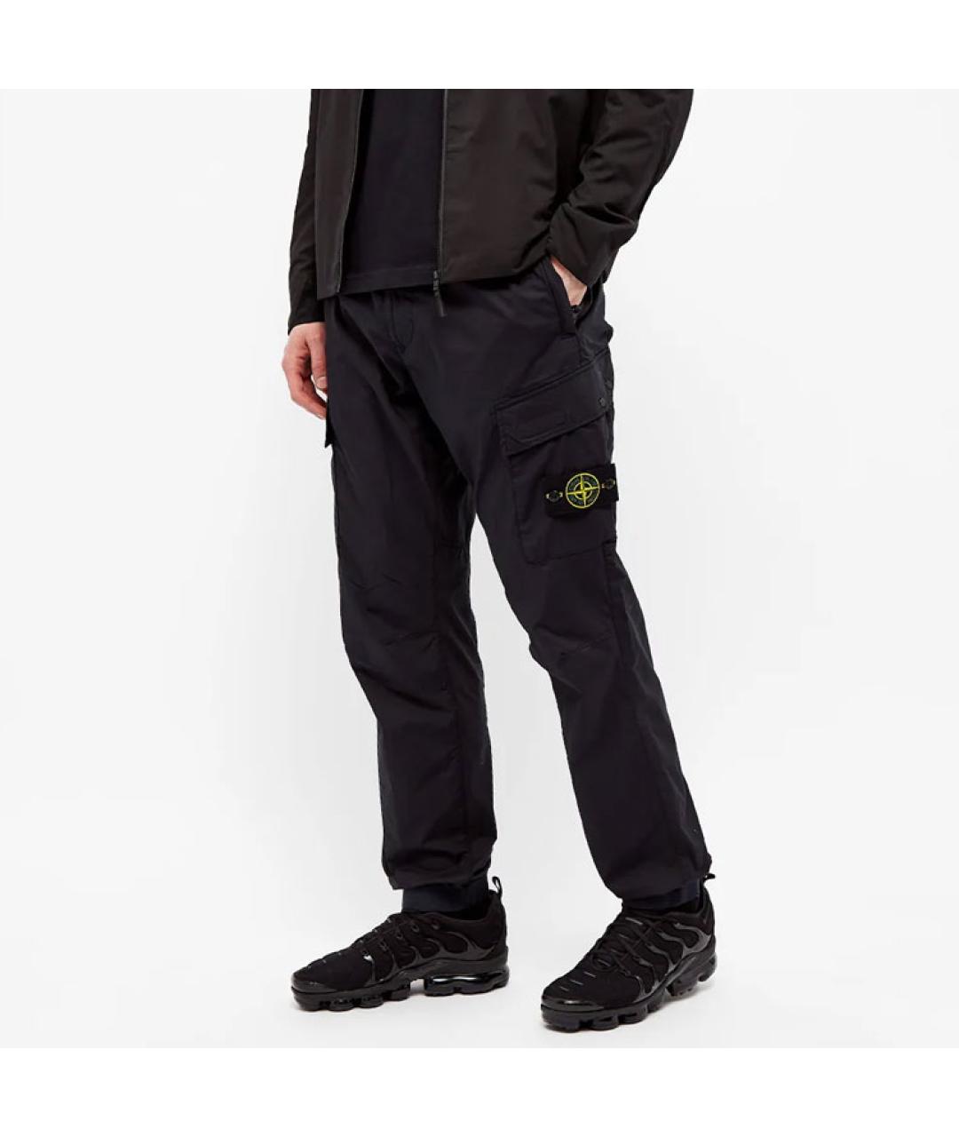 STONE ISLAND Темно-синие повседневные брюки, фото 4