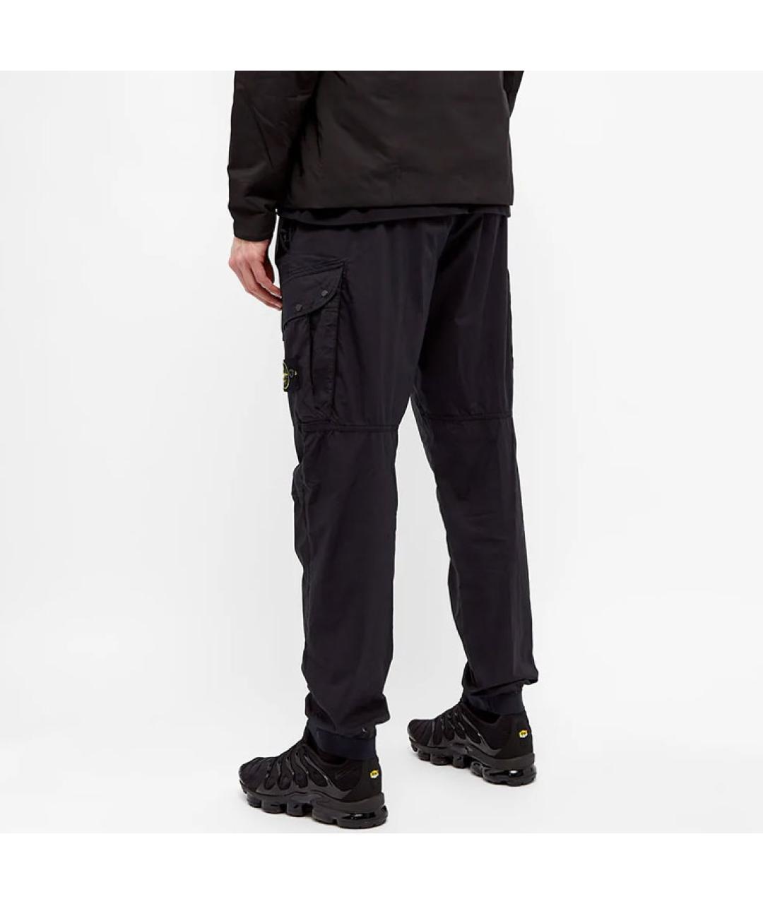 STONE ISLAND Темно-синие повседневные брюки, фото 2