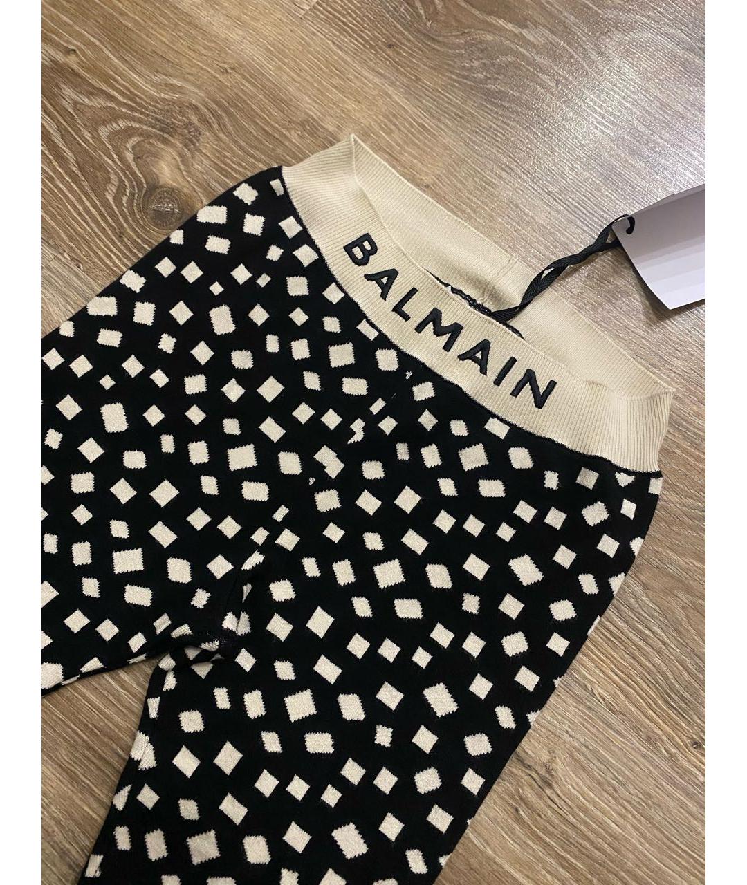 BALMAIN Черные вискозные брюки и шорты, фото 2