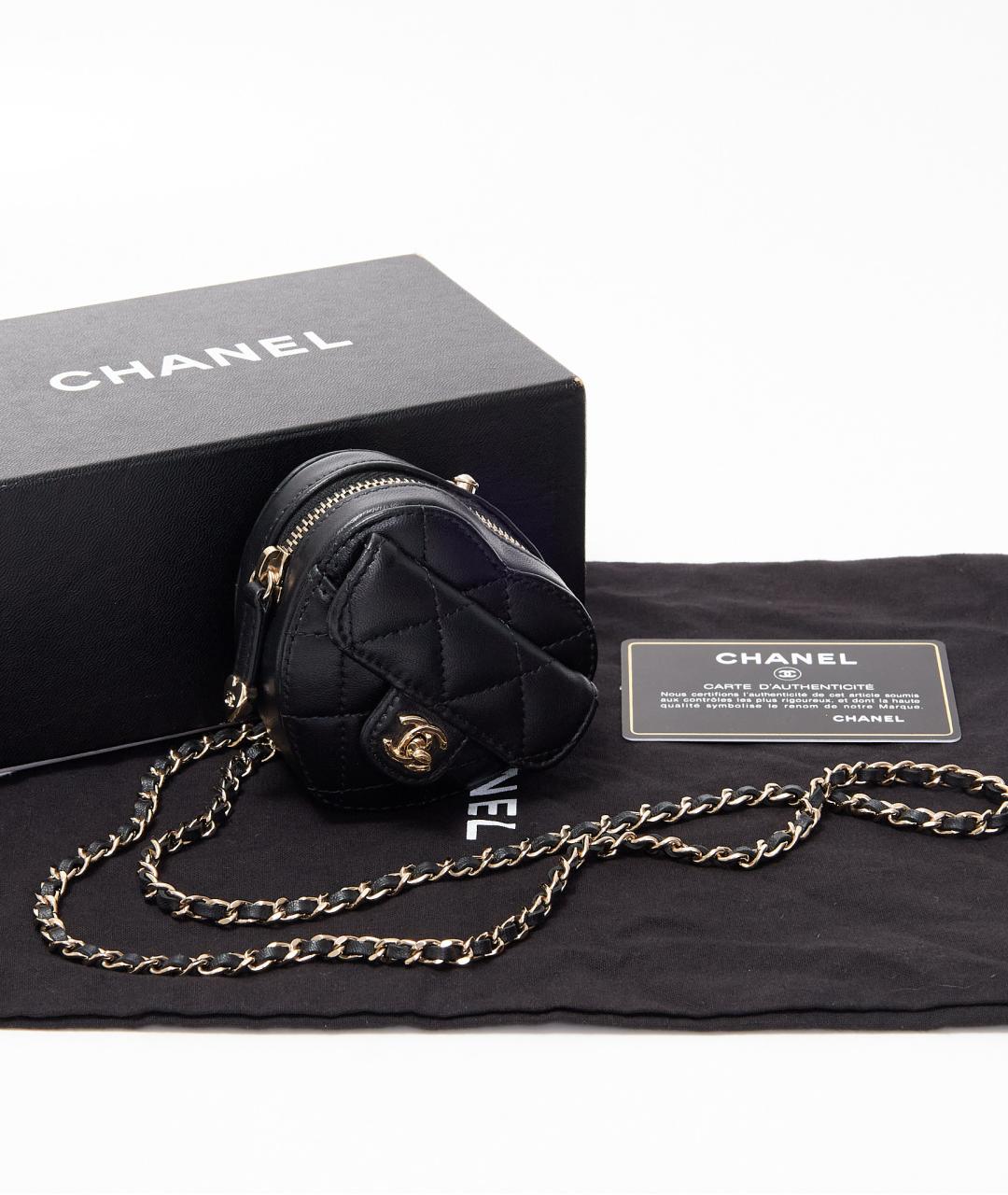 CHANEL Черная кожаная сумка через плечо, фото 2