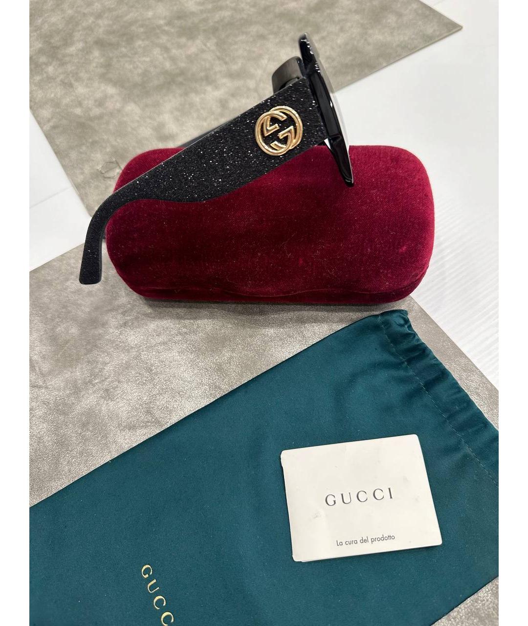 GUCCI Черные солнцезащитные очки, фото 5