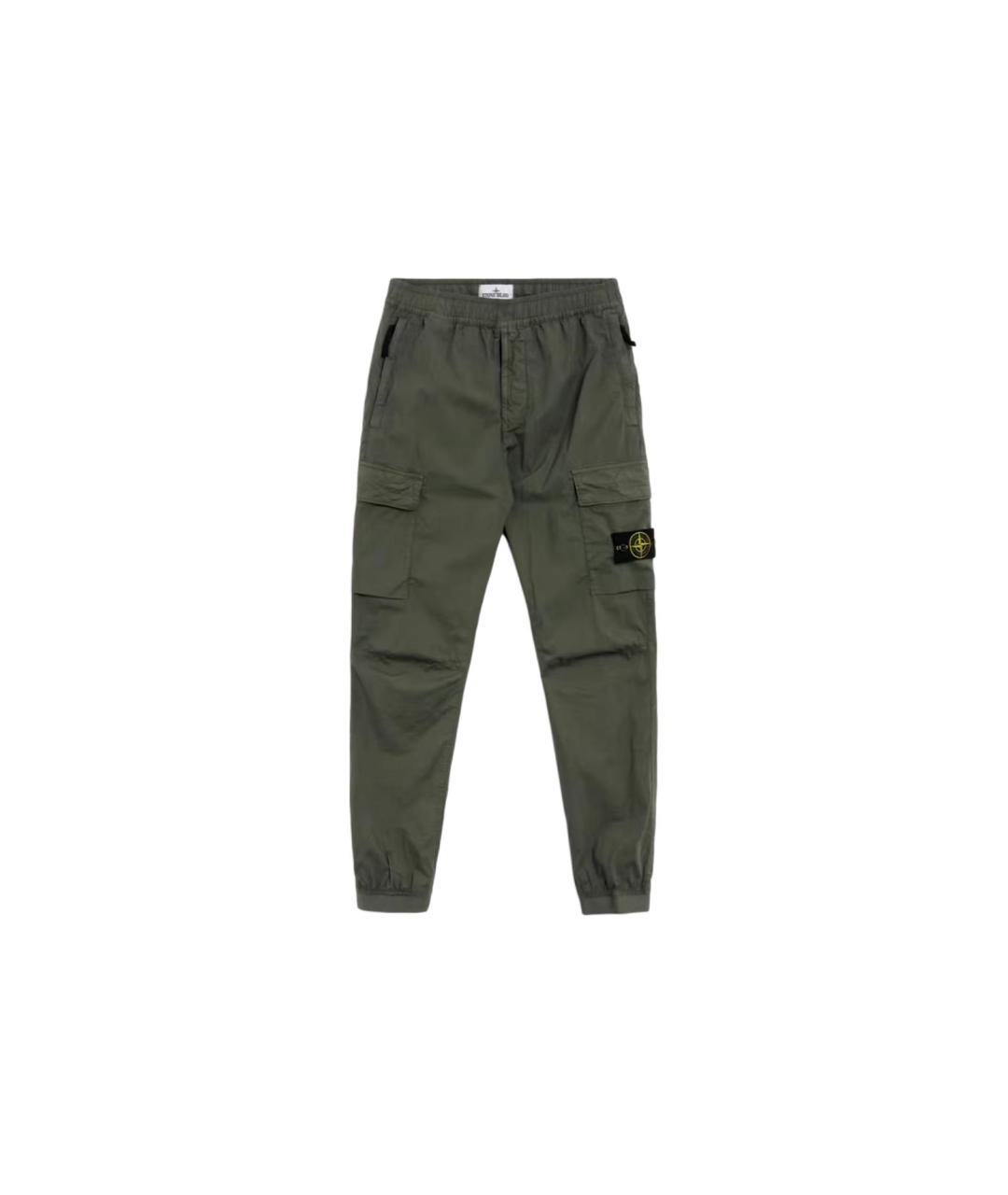 STONE ISLAND Зеленые повседневные брюки, фото 6