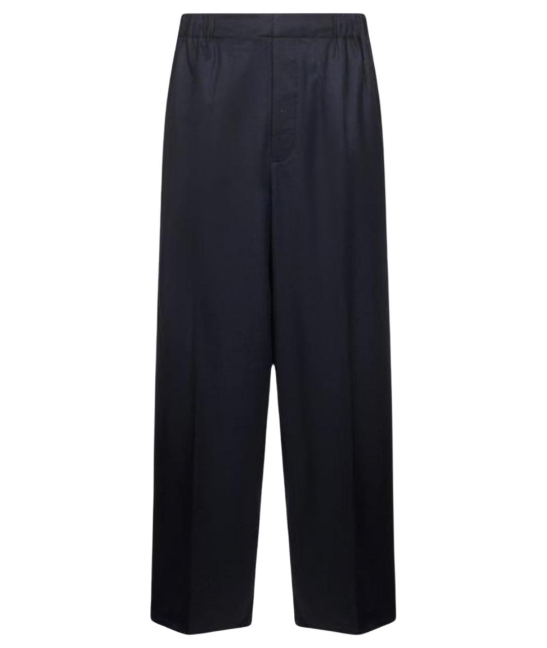 JACQUEMUS Синие шерстяные повседневные брюки, фото 1