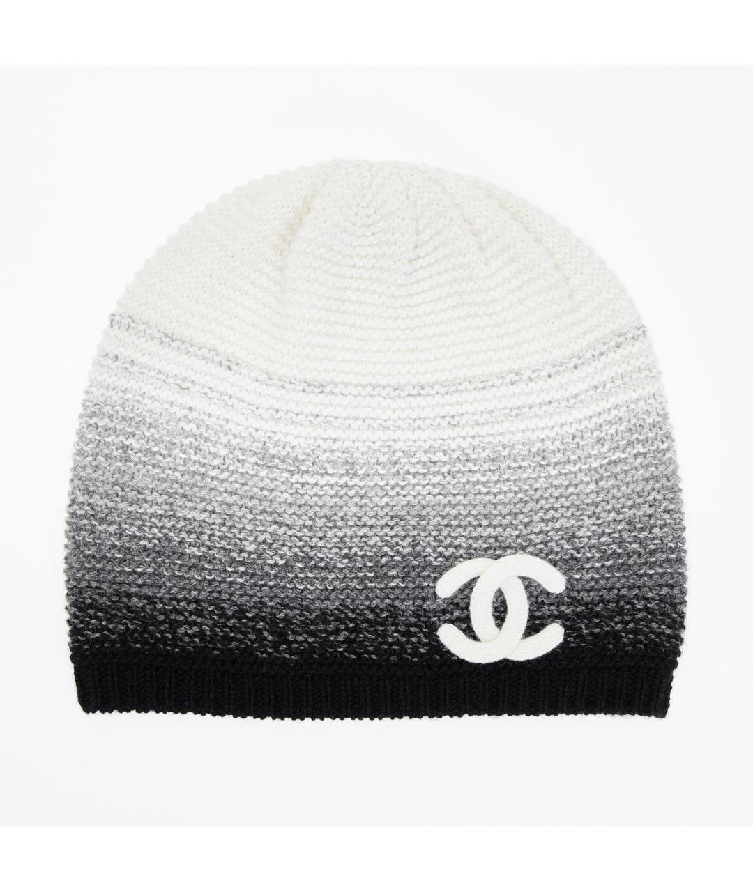 CHANEL Серая кашемировая шапка, фото 2