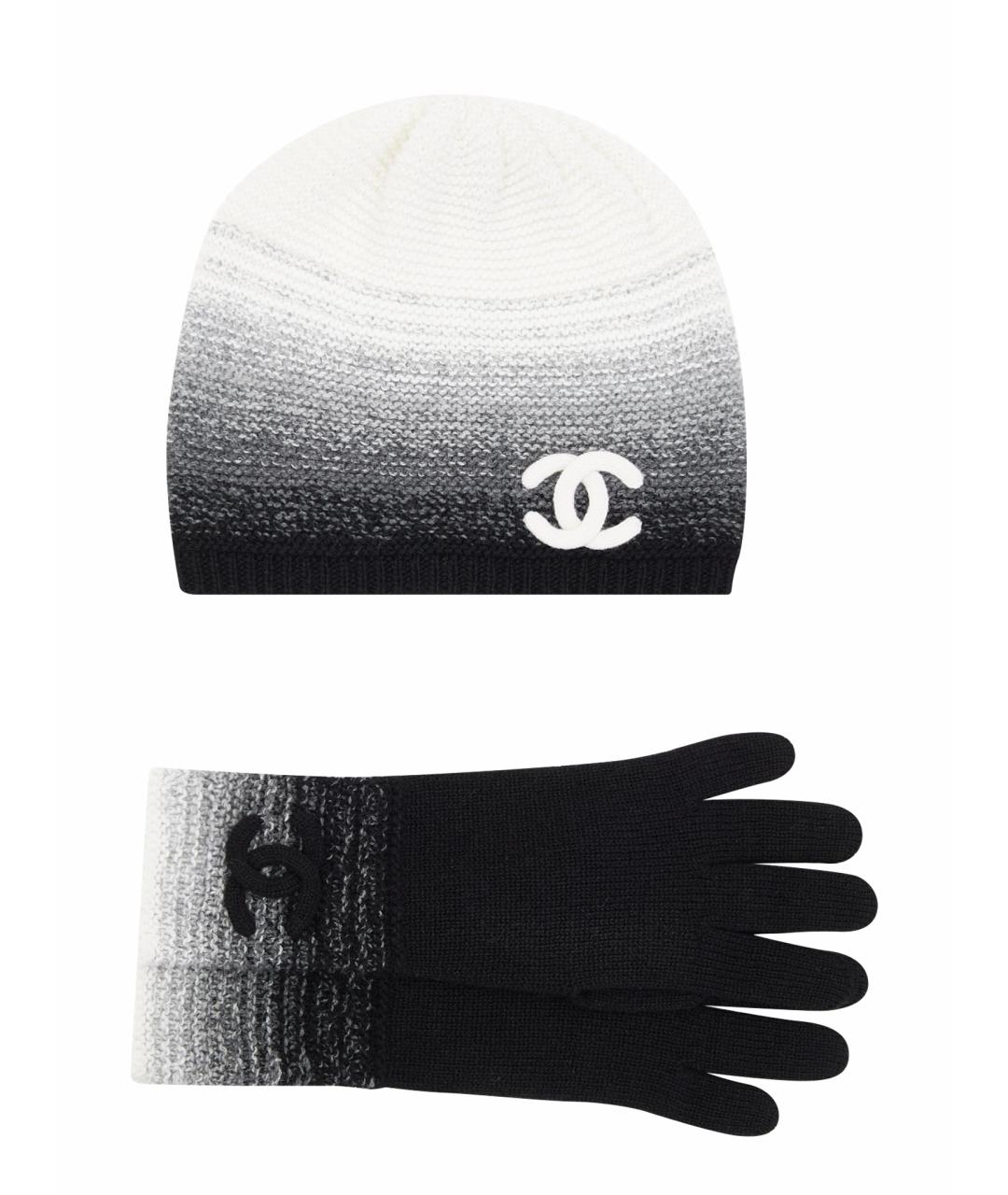 CHANEL Серая кашемировая шапка, фото 1