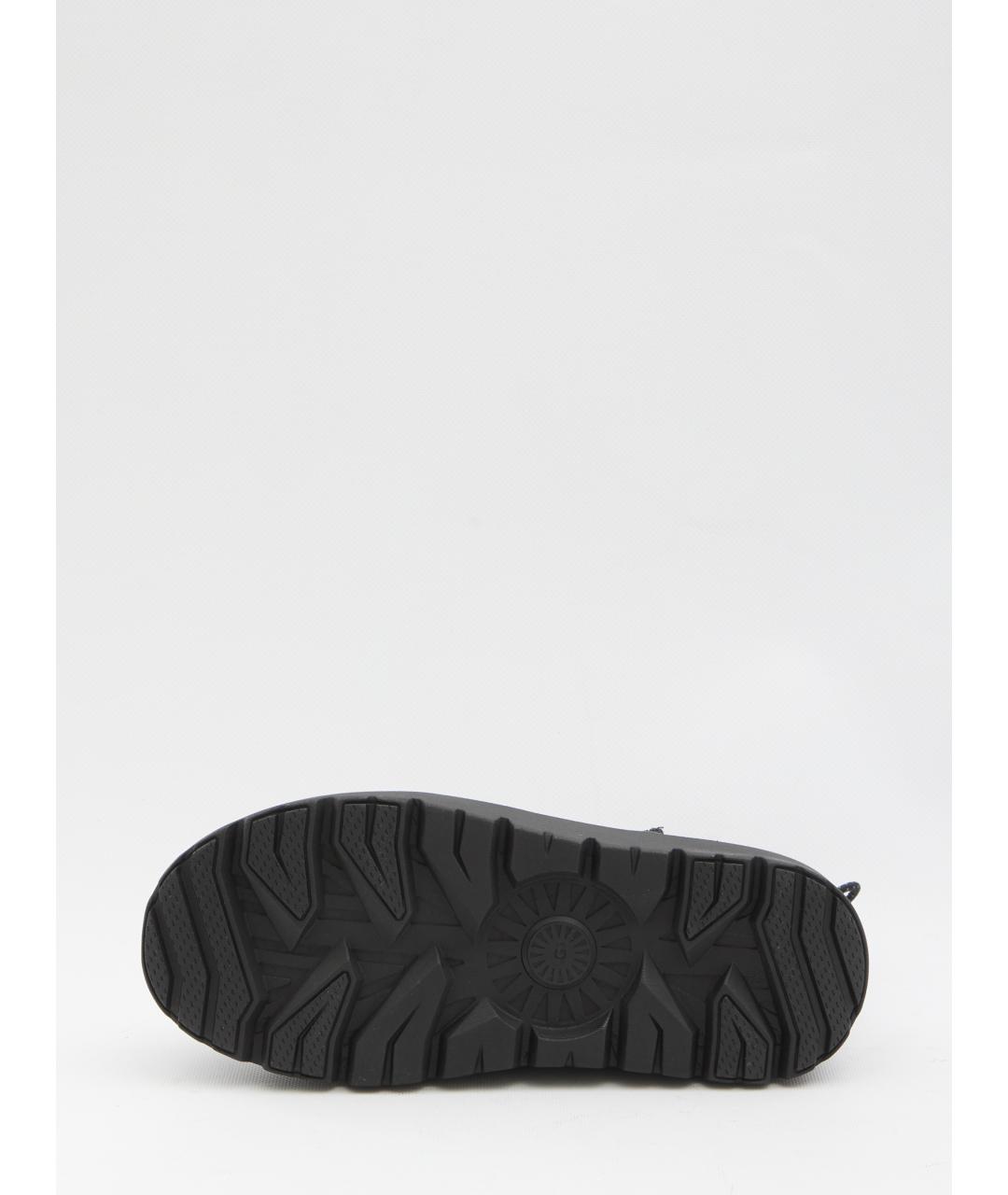 UGG AUSTRALIA Черные кожаные низкие ботинки, фото 4