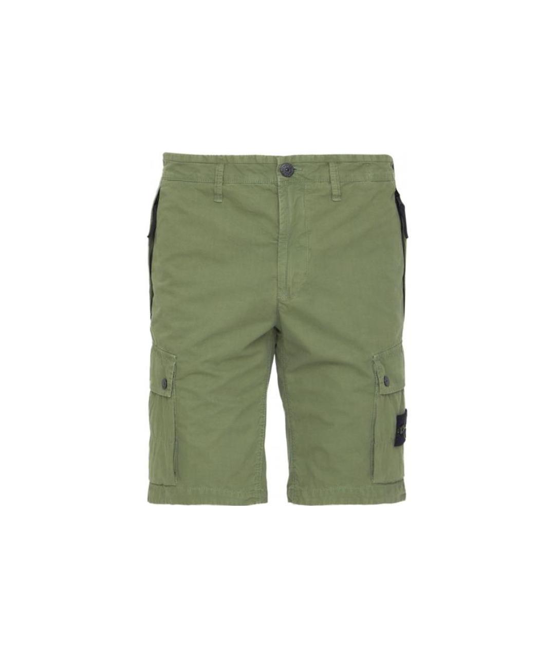 STONE ISLAND Зеленые шорты, фото 1