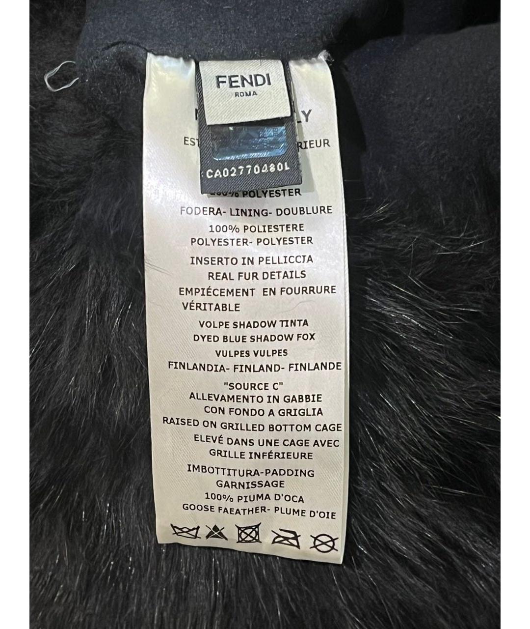 FENDI Черная шапка, фото 3