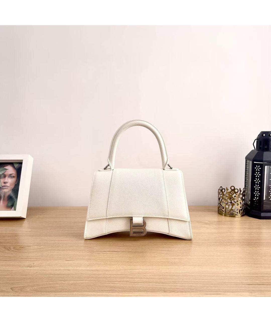 BALENCIAGA Белая сумка через плечо из искусственной кожи, фото 2