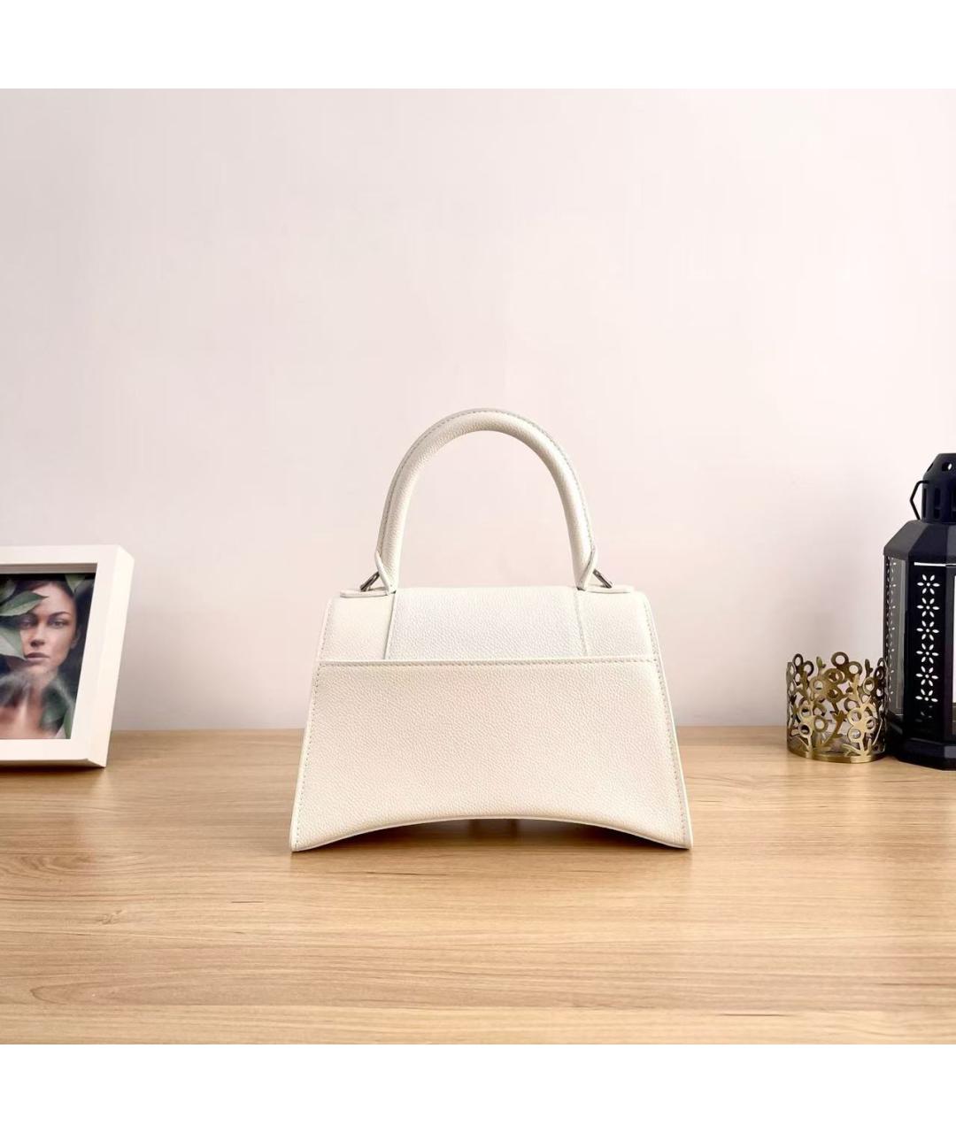 BALENCIAGA Белая сумка через плечо из искусственной кожи, фото 3