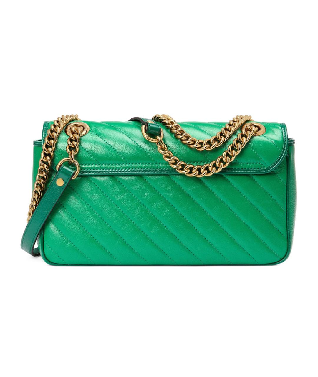 GUCCI Зеленая кожаная сумка через плечо, фото 4