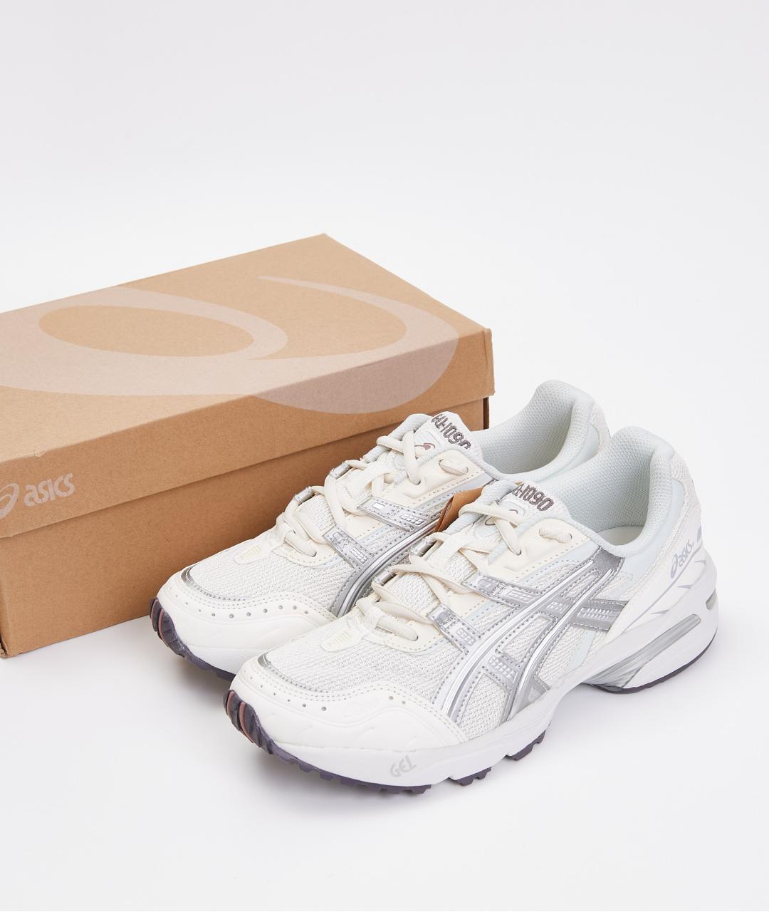 ASICS Белые текстильные кроссовки, фото 6
