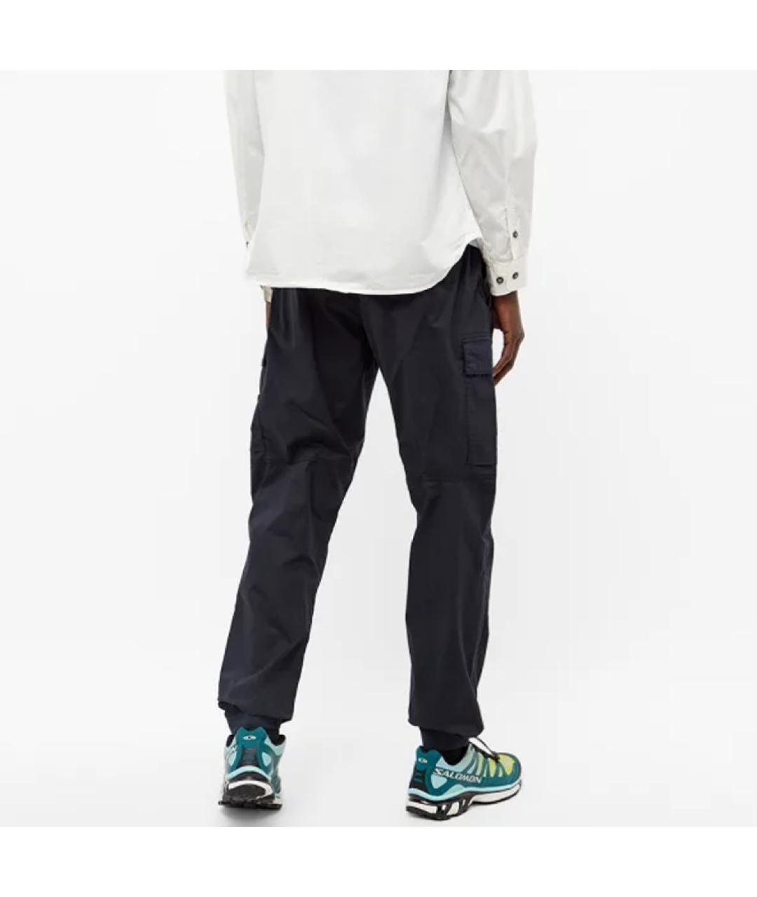 STONE ISLAND Темно-синие повседневные брюки, фото 3