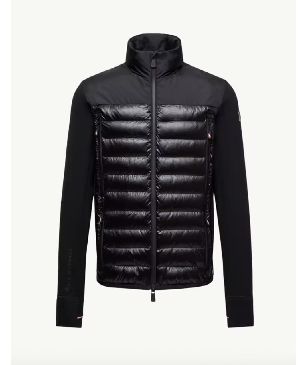 MONCLER GRENOBLE Черная полиэстеровая куртка, фото 6
