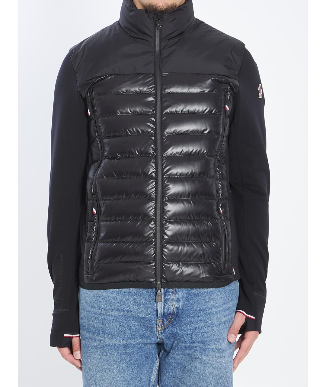 MONCLER GRENOBLE Черная полиэстеровая куртка, фото 2