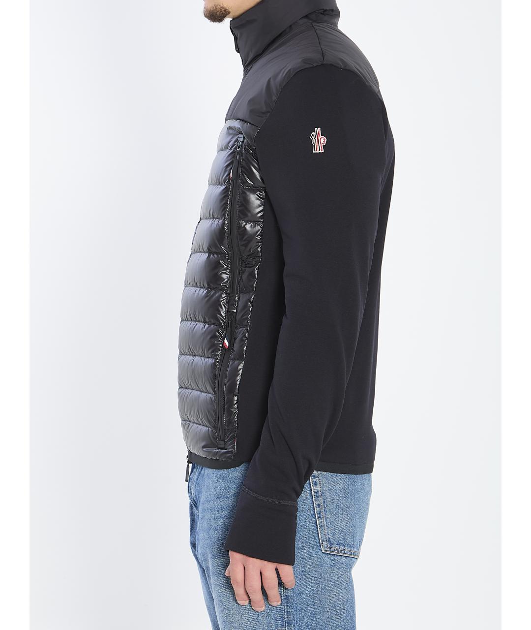 MONCLER GRENOBLE Черная полиэстеровая куртка, фото 4