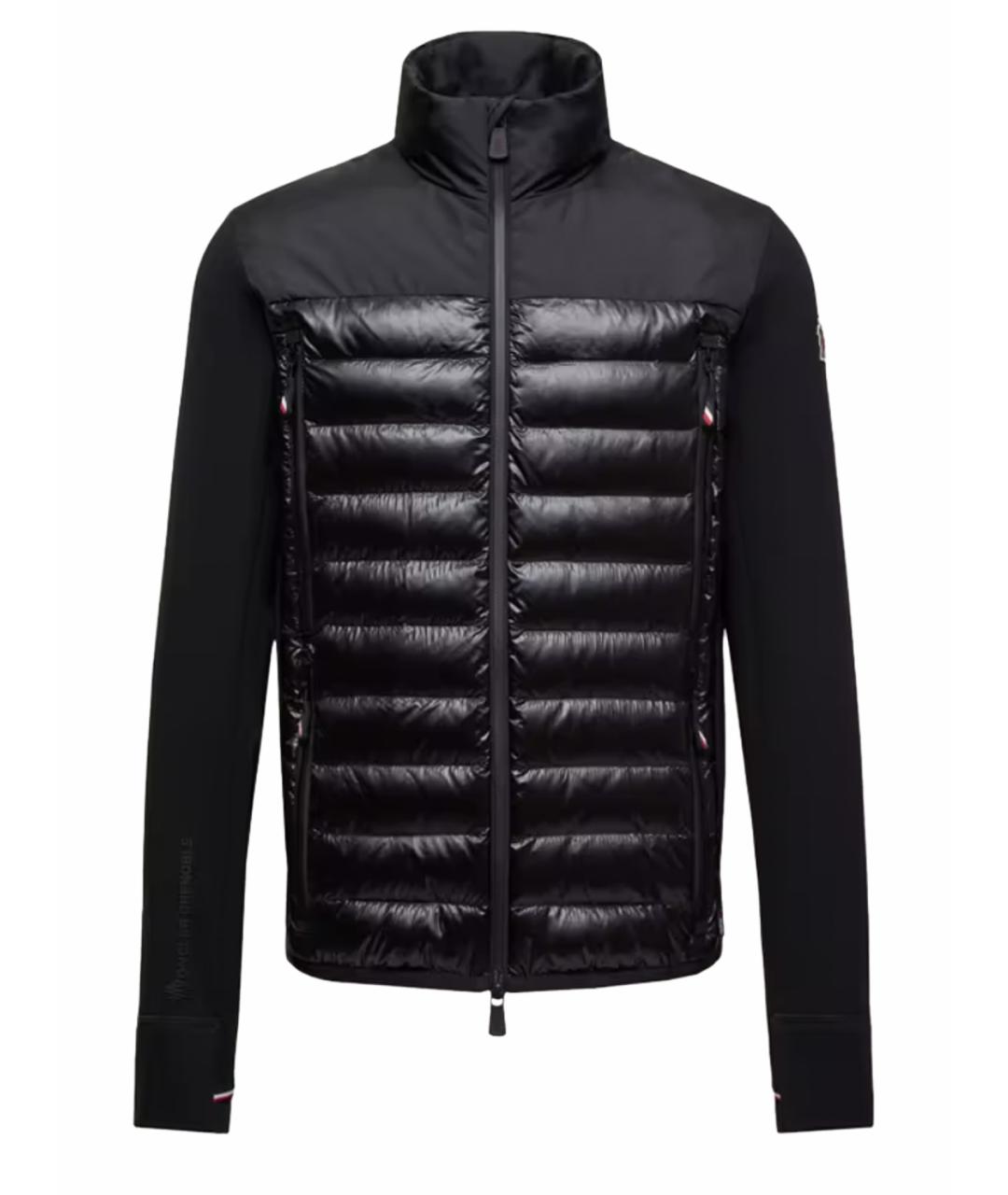 MONCLER GRENOBLE Черная полиэстеровая куртка, фото 1