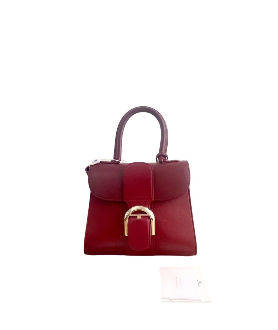 DELVAUX Красная сумка через плечо из искусственной кожи, фото 6