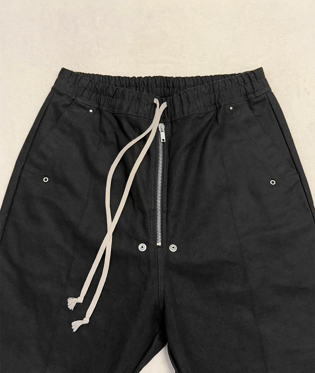 RICK OWENS Черные хлопковые брюки широкие, фото 3