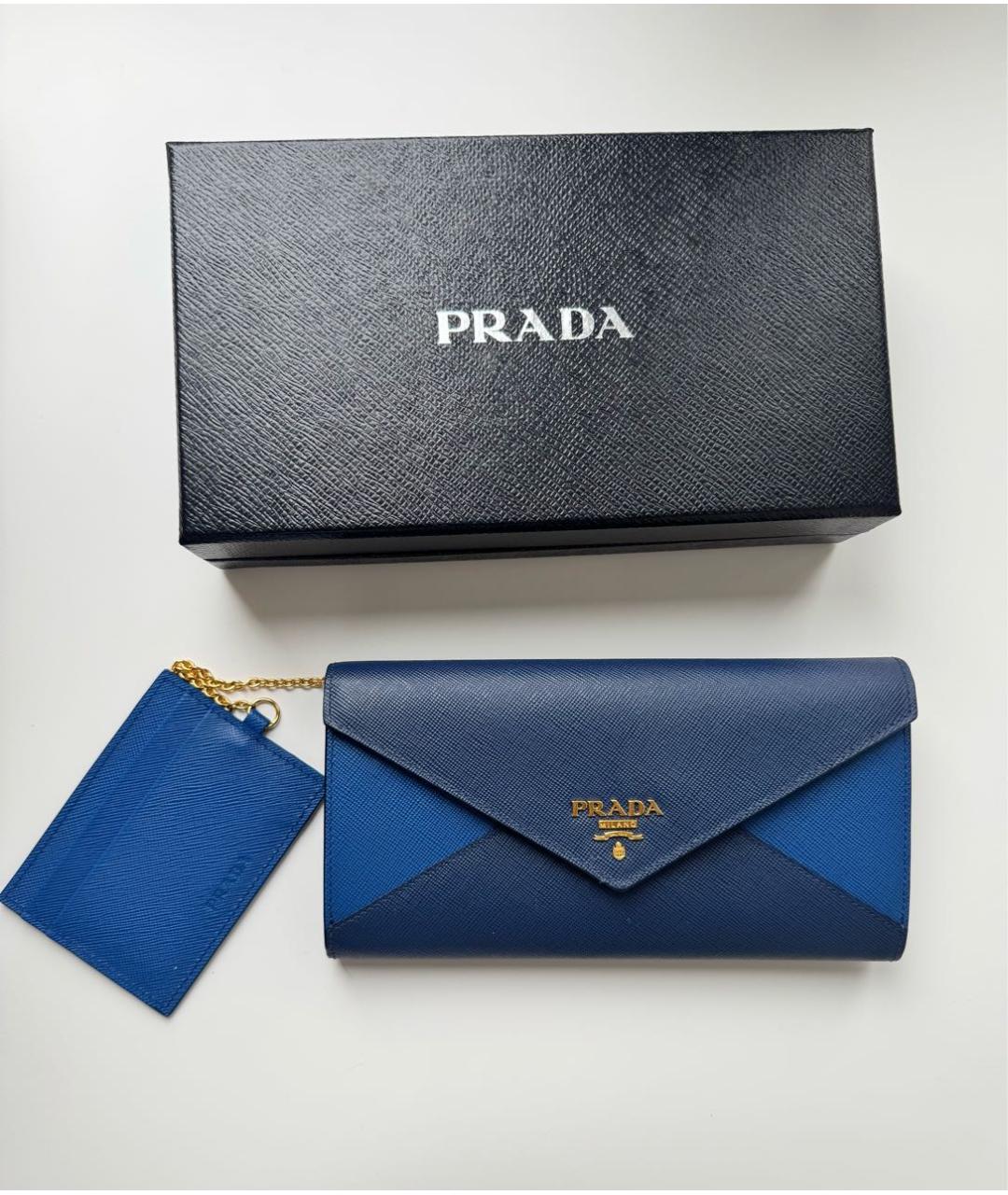 PRADA Темно-синий кошелек, фото 8