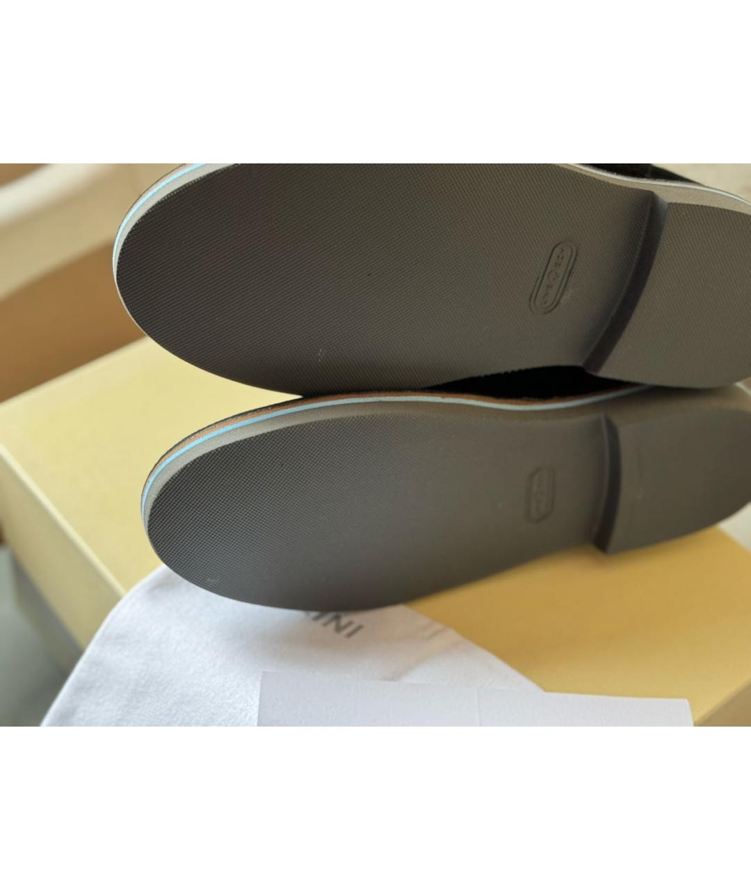 POLLINI Черные замшевые ботинки, фото 5