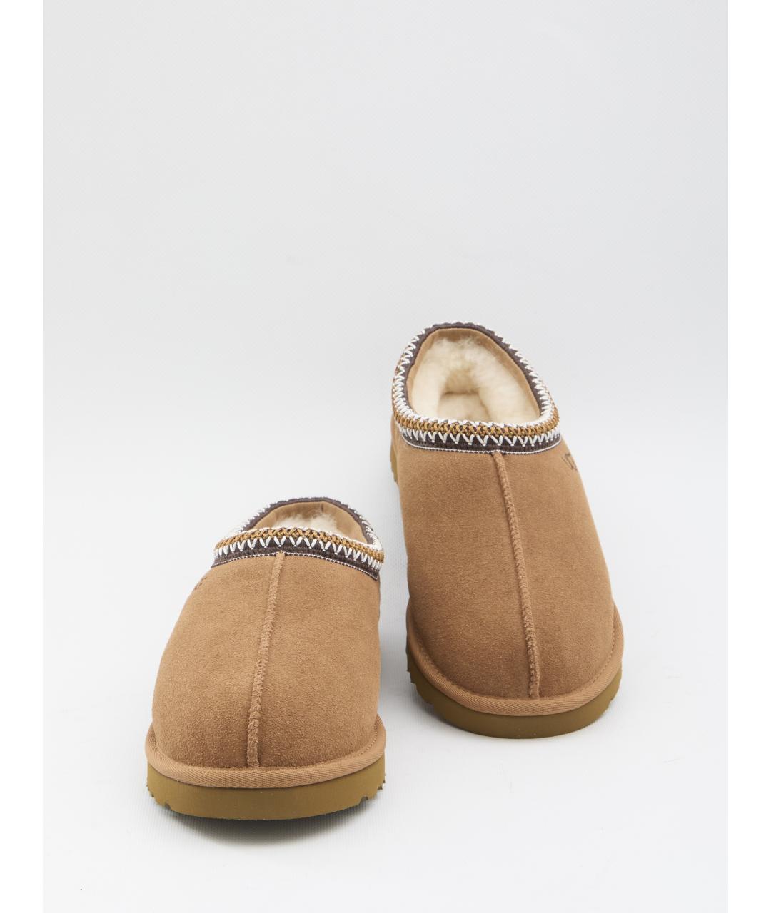 UGG AUSTRALIA Бежевые замшевые низкие ботинки, фото 5