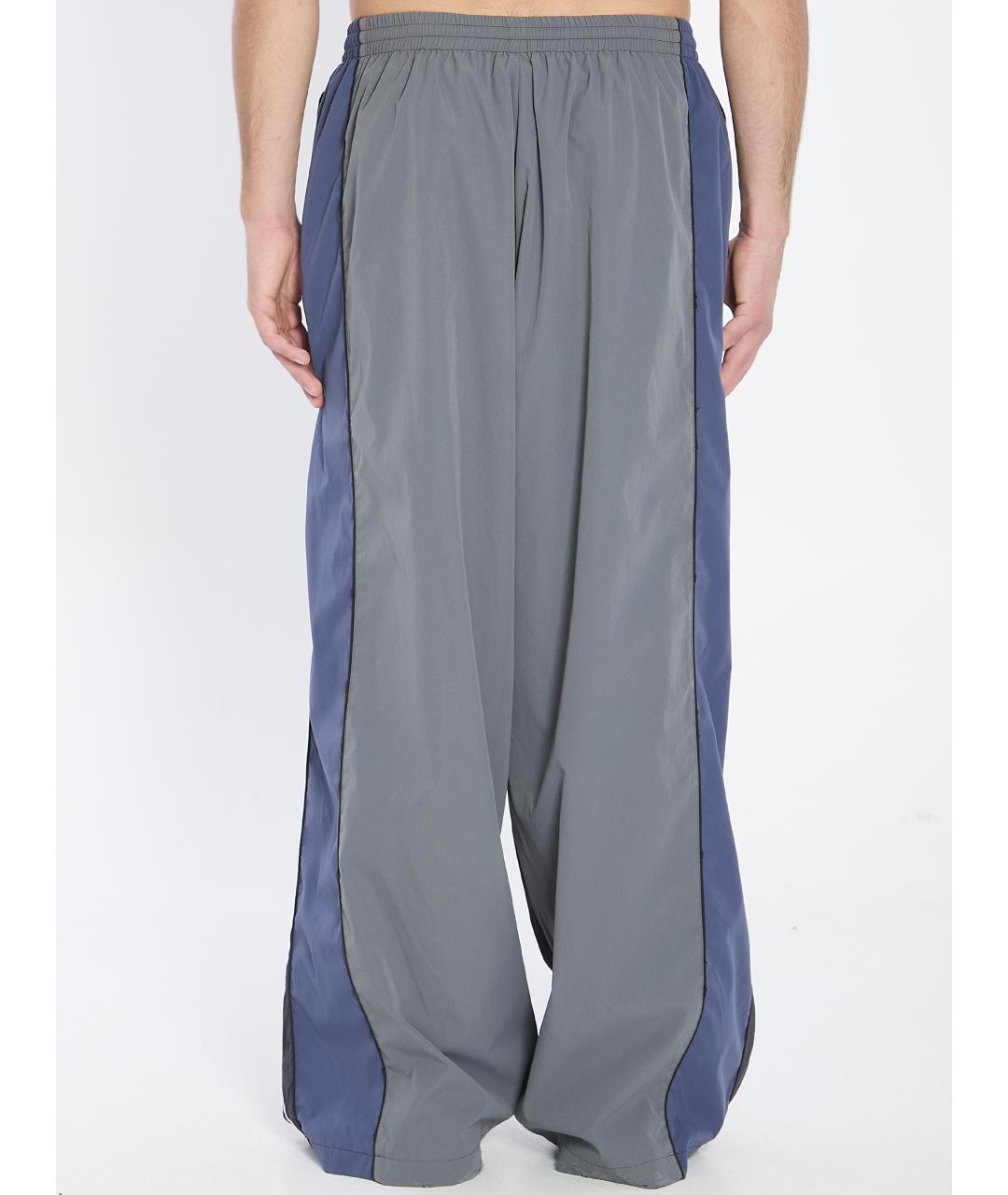 BALENCIAGA Мульти полиэстеровые повседневные брюки, фото 5