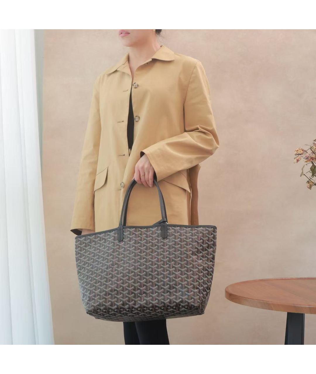 GOYARD Черная сумка тоут, фото 6